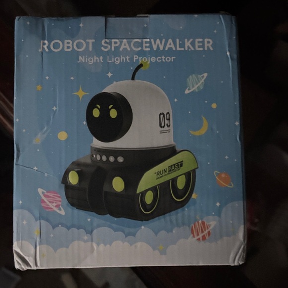 Other - Robot Spacewalker Night Light Projector - Black and Green
